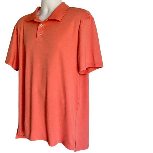 Tackle & Tides Orange Short Sleeve Polo Shirt Men's Large - Picture 4 of 10